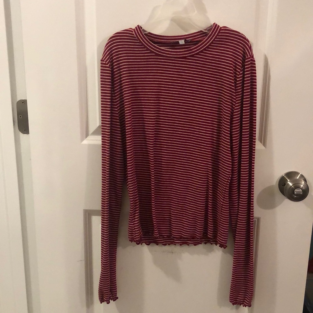 Red stripped shirt